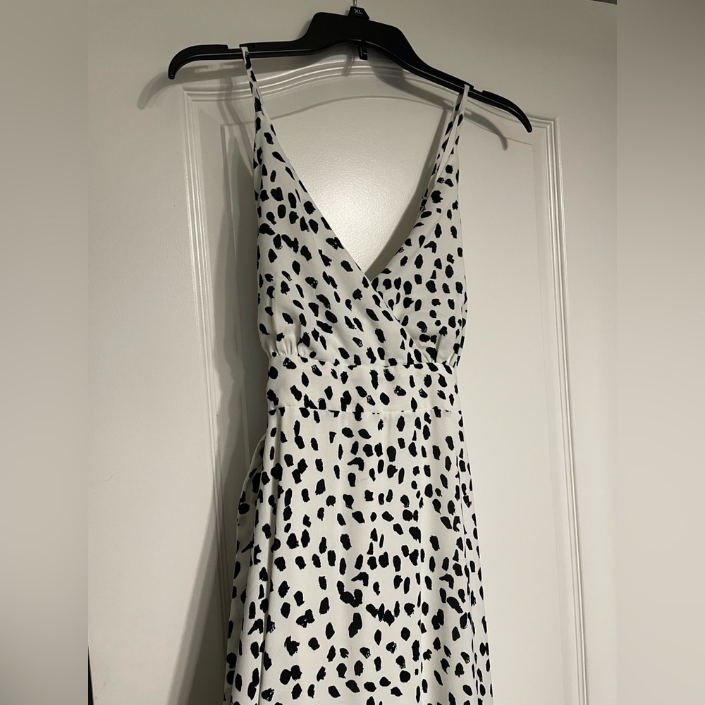 Black and White spaghetti strap sundress.